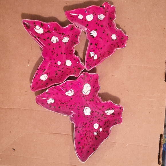 Nesting Red Butterfly Trinket Dishes - Picture 2 of 4